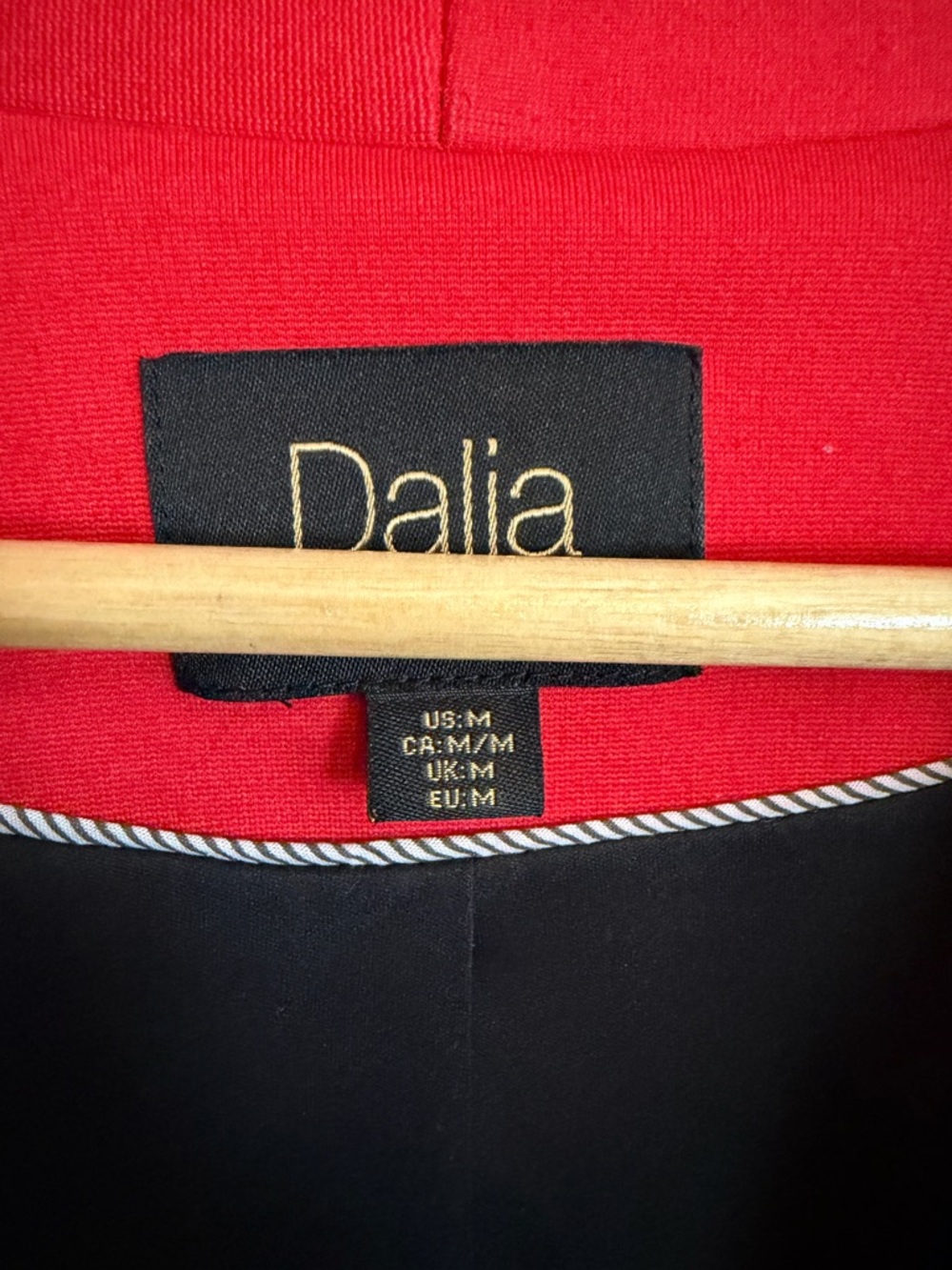 Single Button Blazer Jacket Medium Dalia Red - Picture 2 of 7